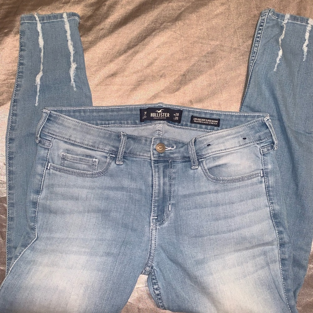 Hollister low rise crop super skinny jeans size 7R
